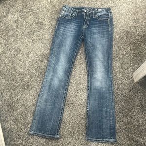 Miss Me Size 32 Mid Rise Boot Cut Jeans